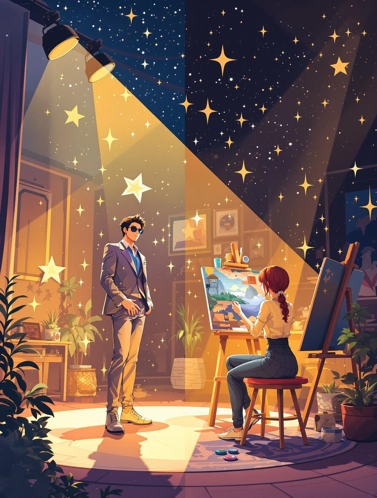 短剧网页版 - 双向奔赴的星光 - 双向奔赴动漫短剧封面